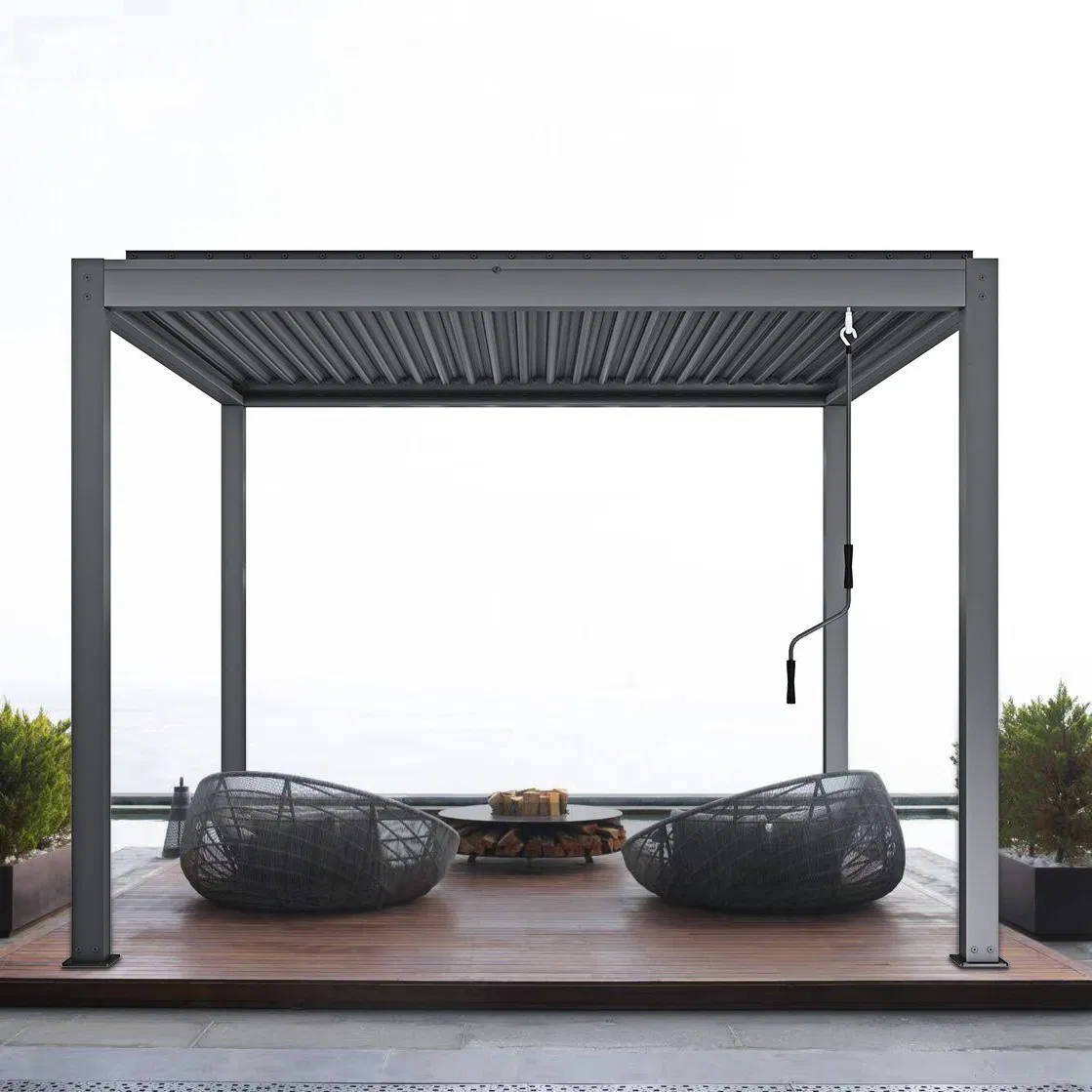 Durable Aluminum Glass Pergola and Canopy Structure
