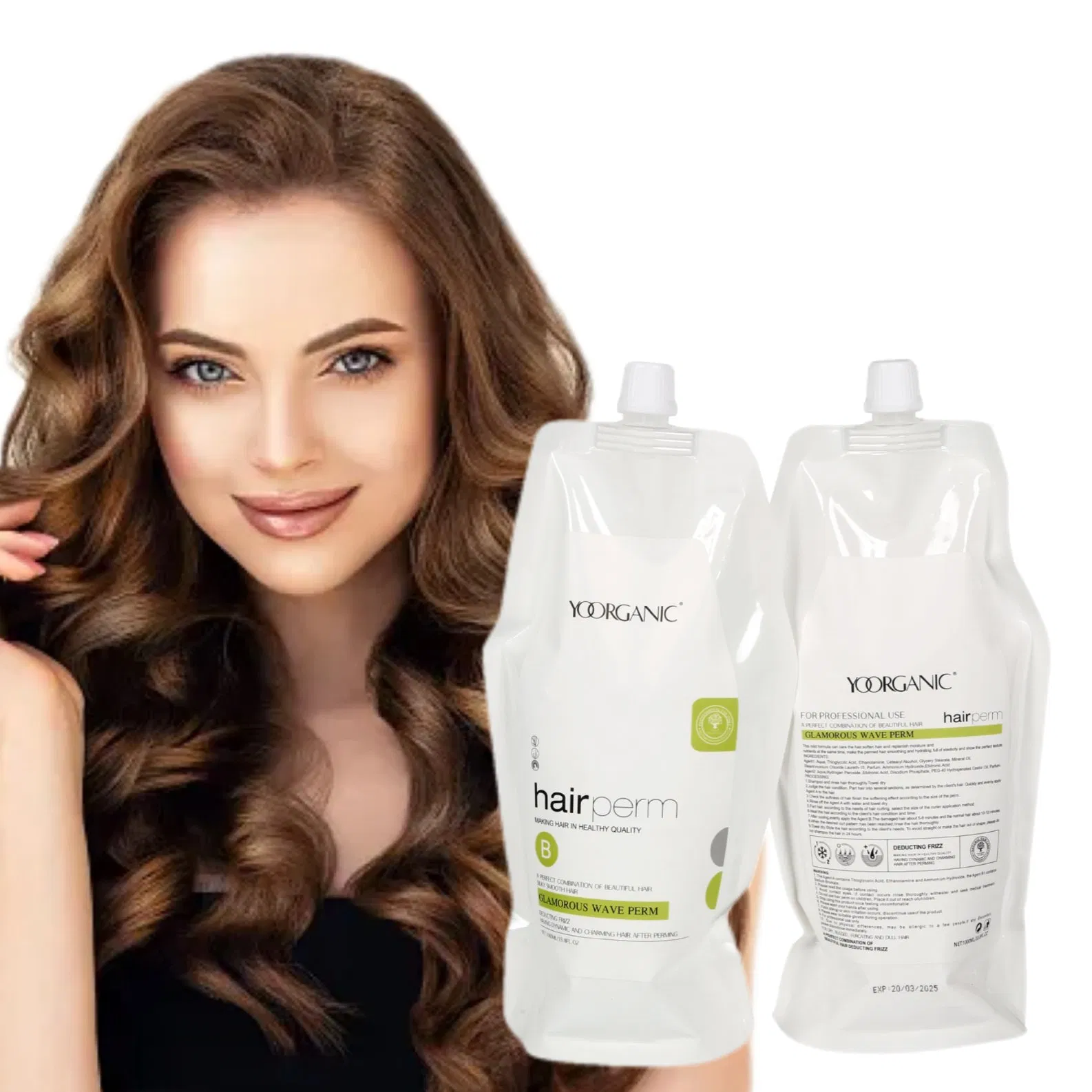 Straight Rebonding Hair Cream Perm Protect Hair Agent a Agent B