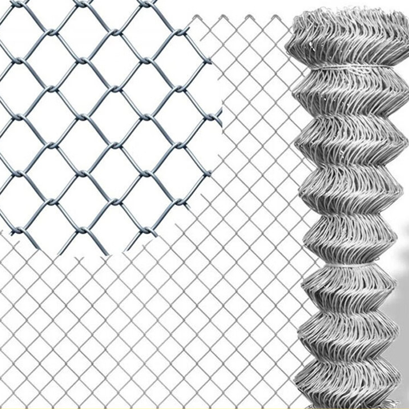 PVC Coated Chain Link Fence China 1.0m Width Commercial Galvanized 6FT Chain Link Fence