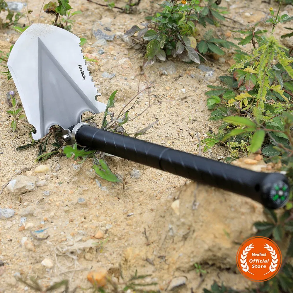 Nextool Adventure Survival Tool Multi Functional Folding Shovel with Compass