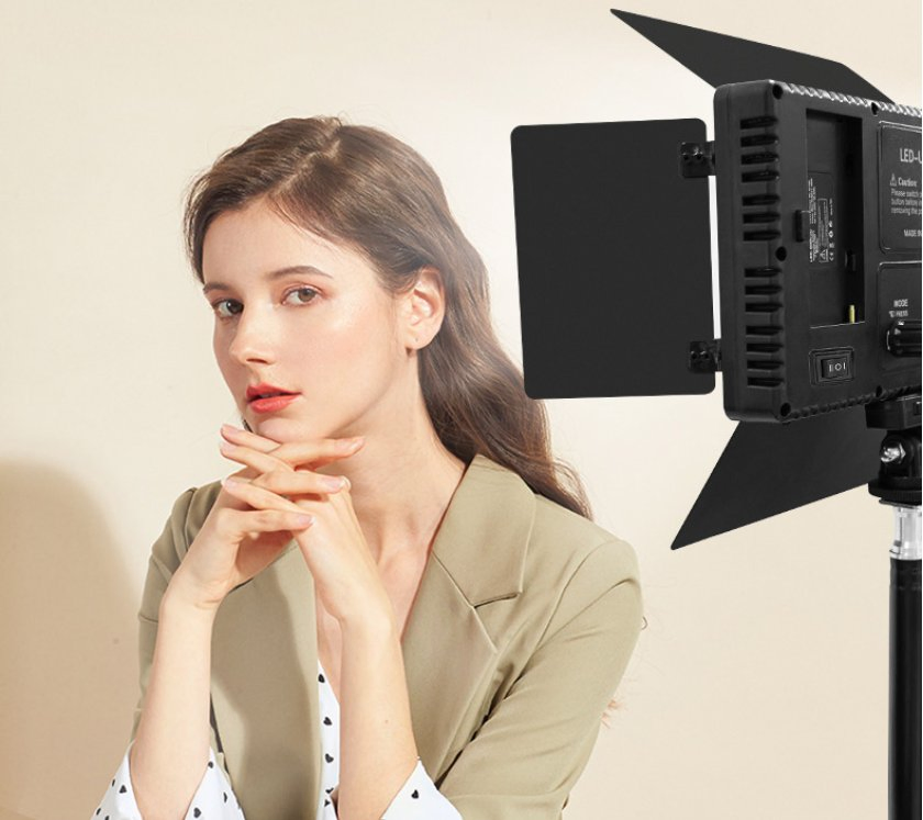 Photography Lighting LED Video Light with Remote 50W 3200K-6500K Dimmable Panel Light for Live Streaming/Wedding Shooting/Video Recording/Studio/Film