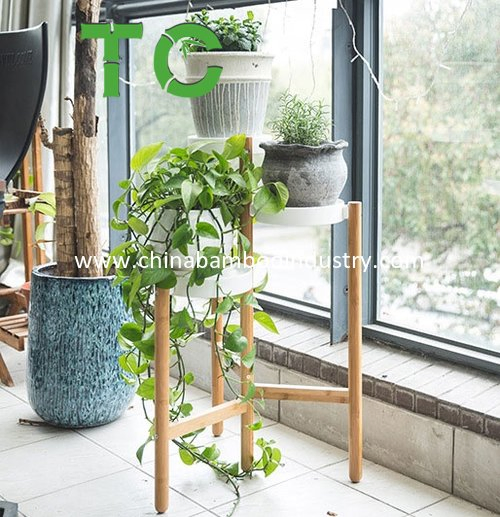 Wholesale Bamboo Plant Stand Indoor - 3 Tier Tall Corner Plant Stand - Flower and Plant Display Rack - Pot Holder