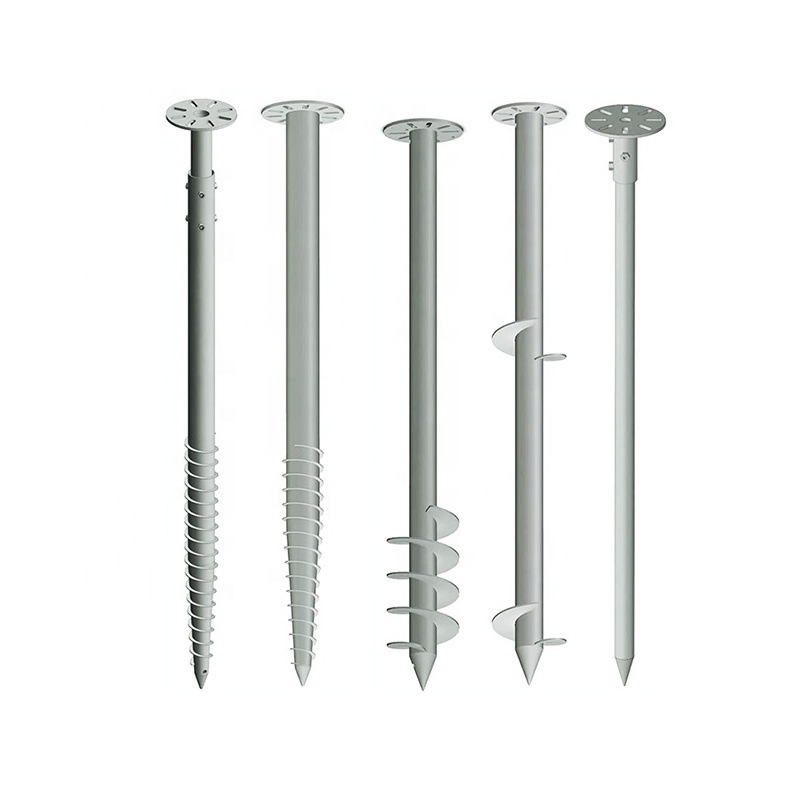 Galvanized Solar Ground Screws Pile for Solar Mounting System
