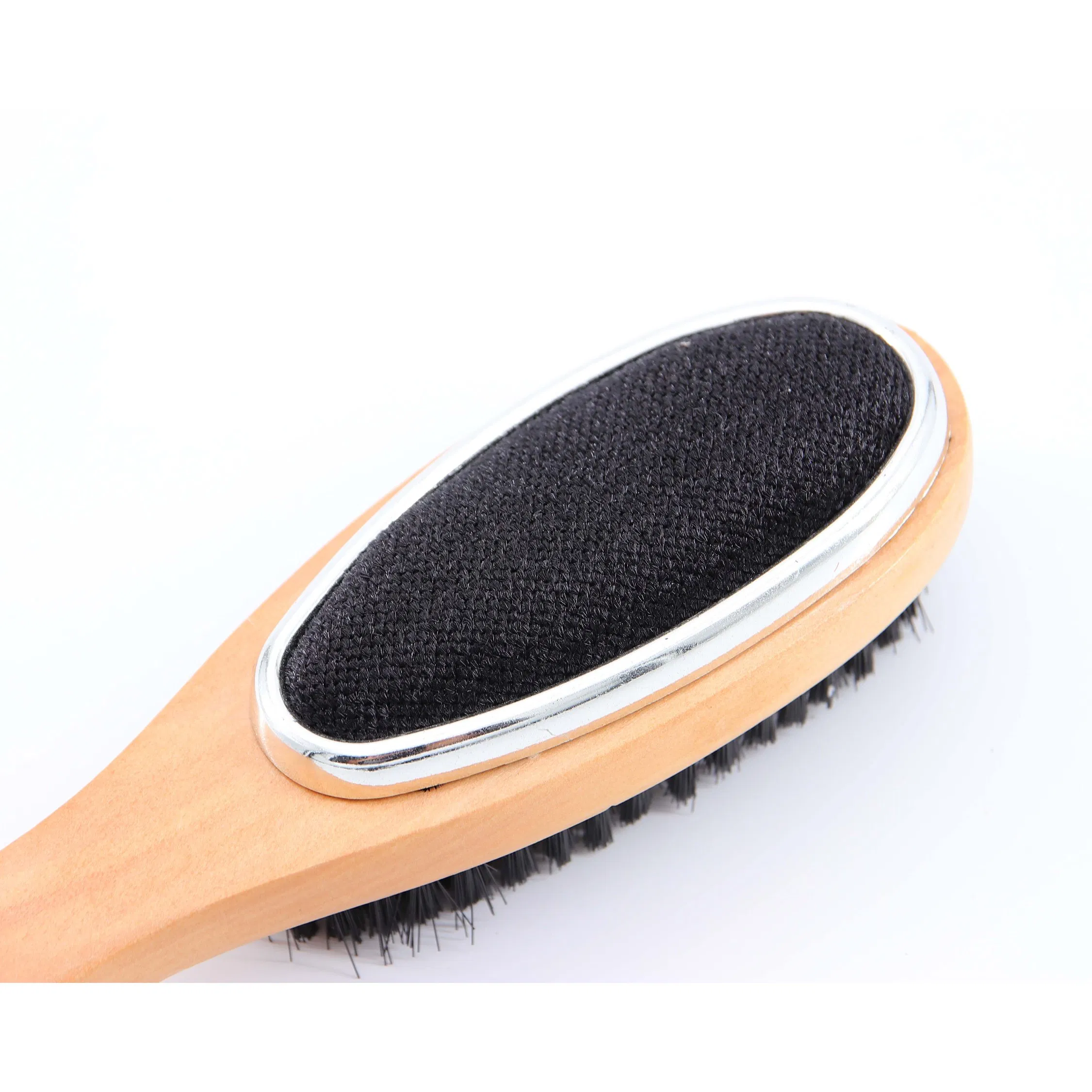 Щетка для одежды с деревянной ручкой для удаления катышков