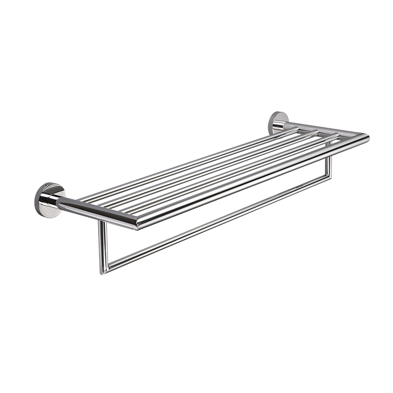 Настенная полка-вешалка для полотенец из нержавеющей стали
