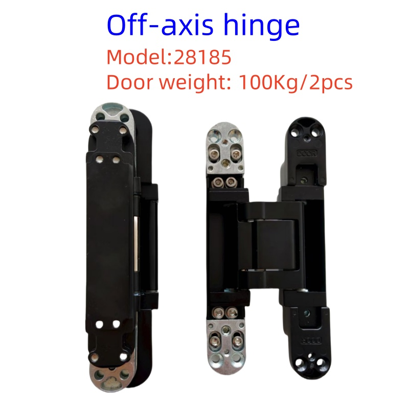 Heavy Duty 100kg off-Axis Panel Hinge 3D Invisibleconcealed Adjustable Zinc Alloy Hidden Hinge for Decoration Wainscot Board Wooden Laminate Swing Door