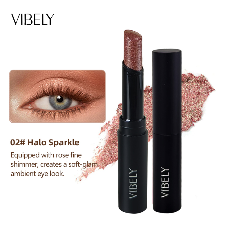 Private Label Waterproof Pearlescent Eye Shadow Pencil Shimmering Glitter Eyeshadow Stick