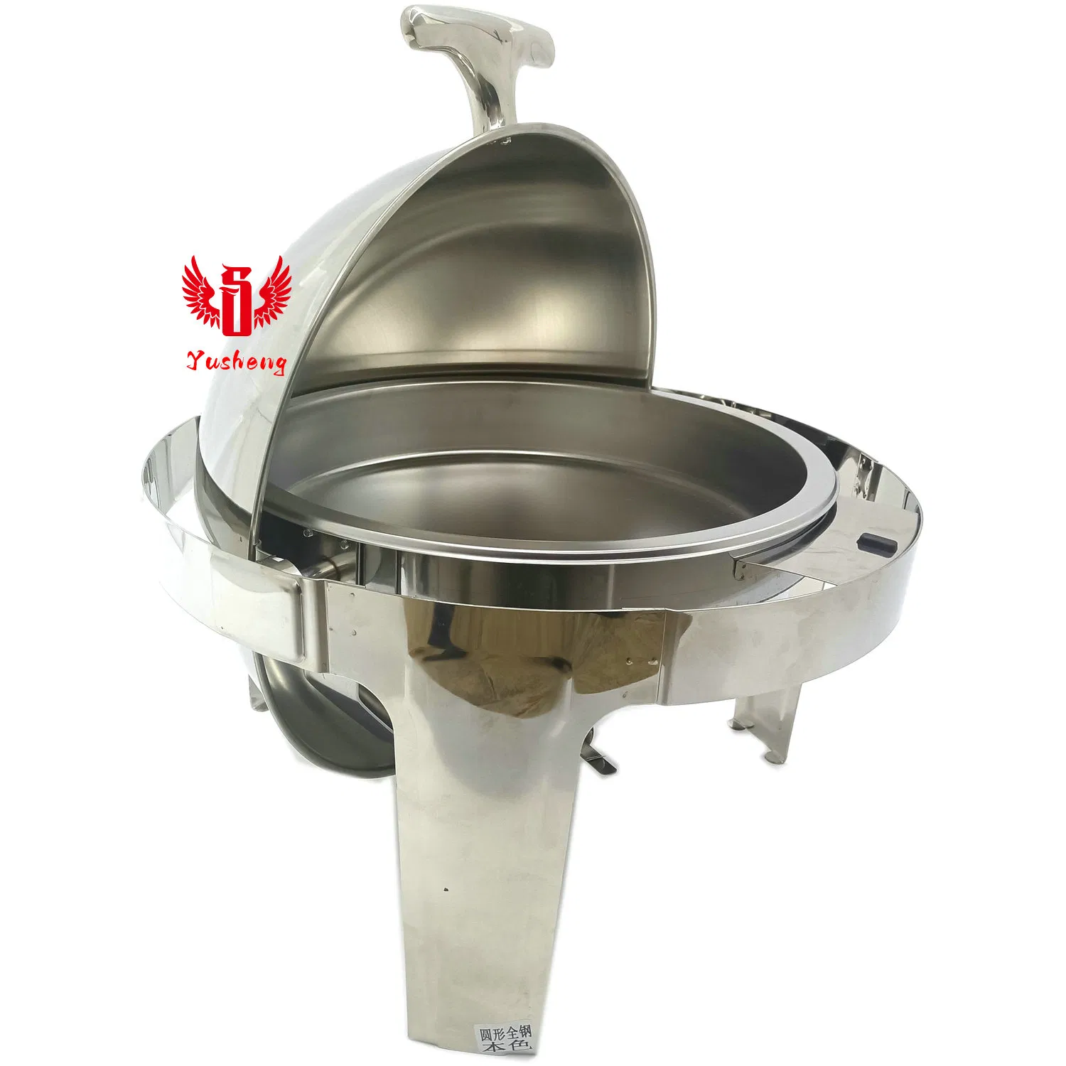 Factory Directly Offer Stainless Steel Round Buffet Dish Full Silver Color Chafing Dish