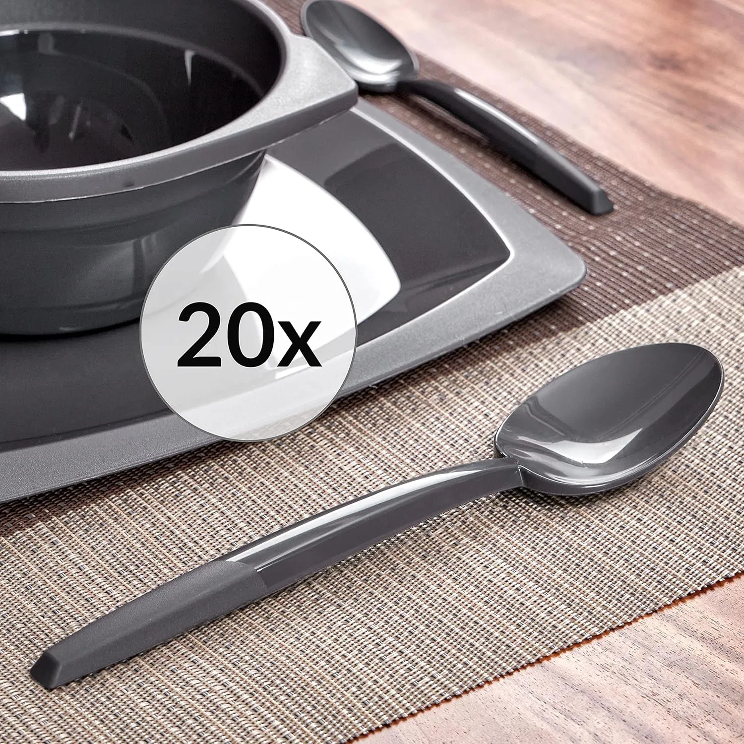 Wholesale OEM ODM Lightweight 100% Recyclable Dishwasher Safe Reusable Tablespoons