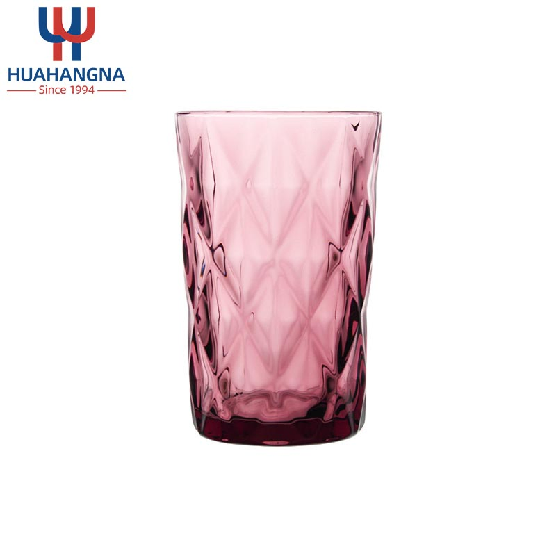 Цветные бокалы для десертов и соков с рельефным дизайном