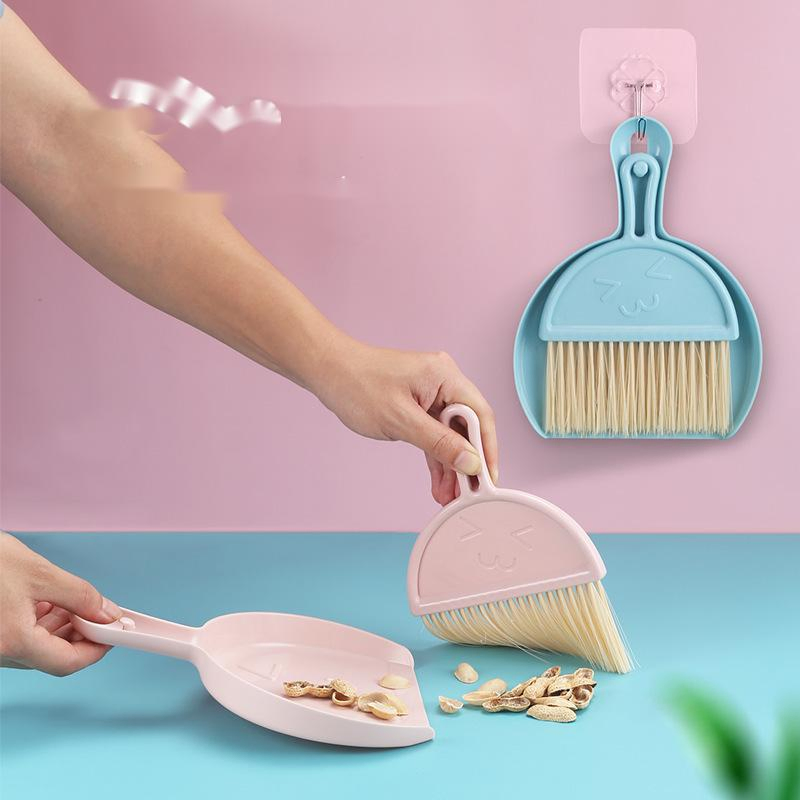 Small Broom and Dustpan Set for Home for Table, Countertop, Sofa, Key Board