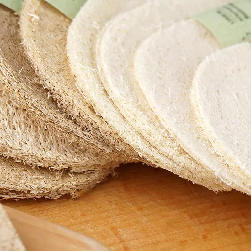 Natural Kitchen Sponges Dish Towels Color Customized Loofah Dish Sponge