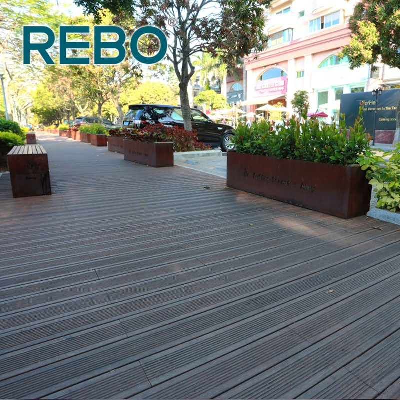 Eco-Friendly Outdoor Bamboo Timber Composite Decking Flooring Board