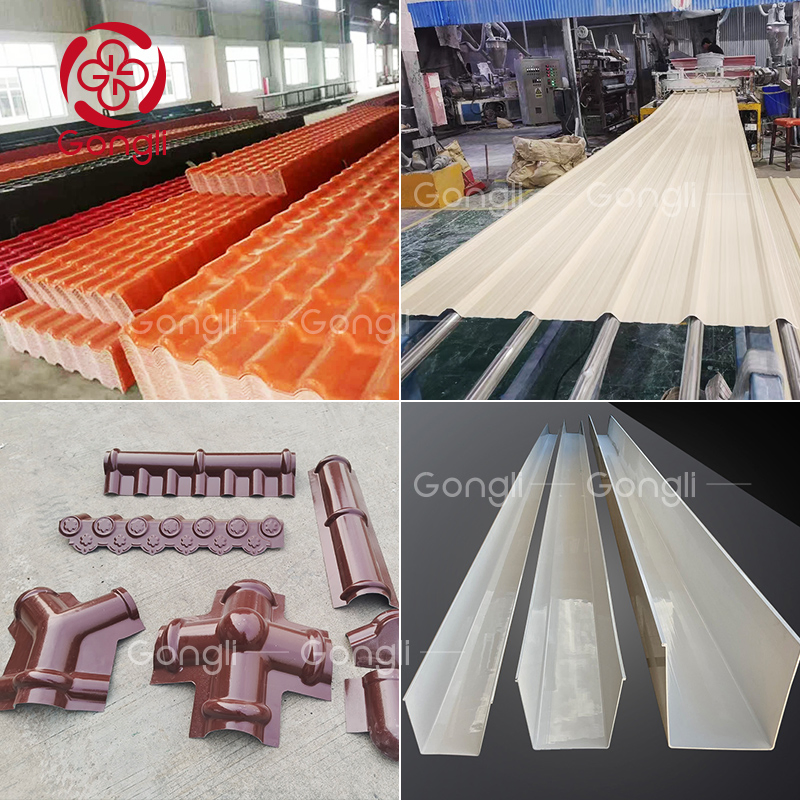 Building Material Composite Panel Corrugated Roof Sheet Synthetic Resin Roof Tile Teja PVC for House