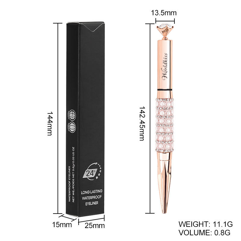 Custom New Design Diamond Liquid Eyeliner Quick Dry Waterproof Long Lasting Eyeliner