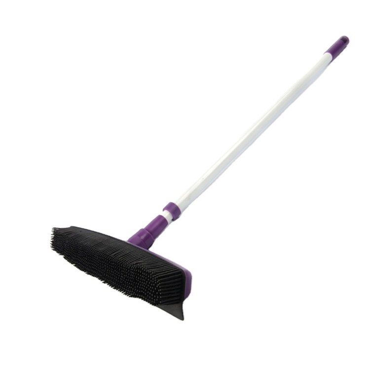 Household Push Brooms Rubber Brooms for Fur and Hair