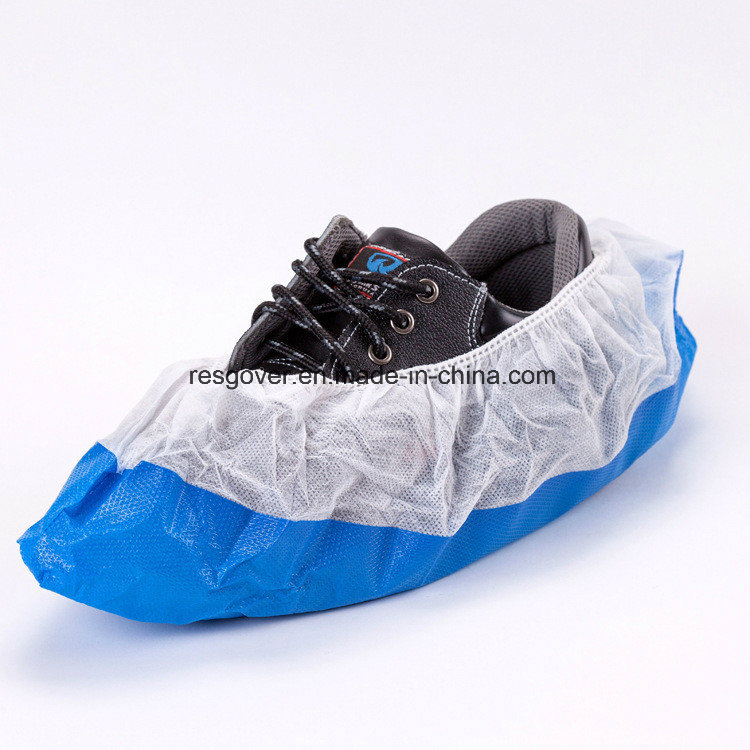 PP+PE Disposable Two Colors Anti-Skid Shoe Cover