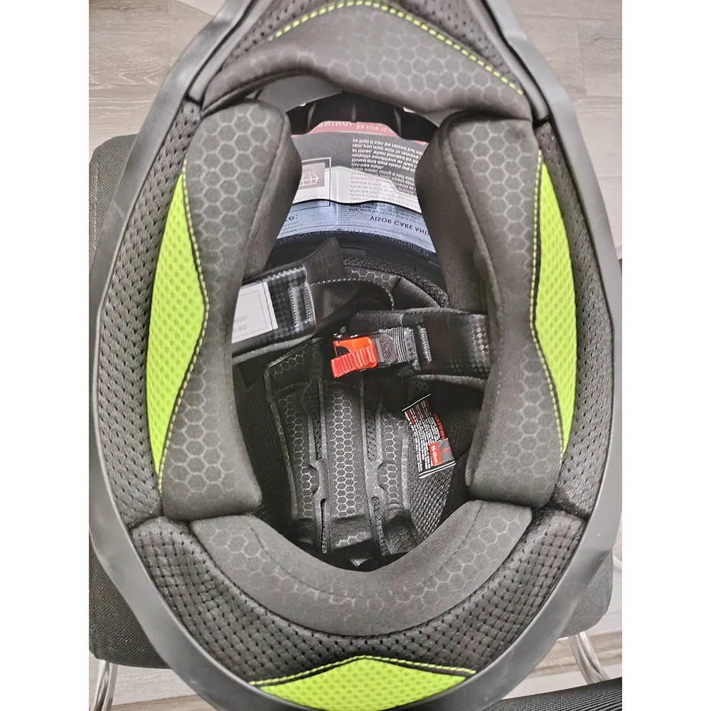 Мотошлем кроссовый с двойным козырьком