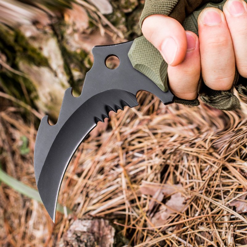 2022 New 9"Nylon Glass Fiber Handle Fixed Blade Knife