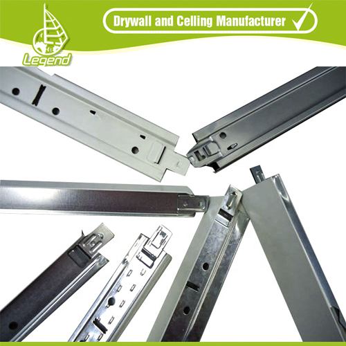 Manufacturer Light Keel Structure Construction 3D Grooved Tee Grid Baking Finish Channel