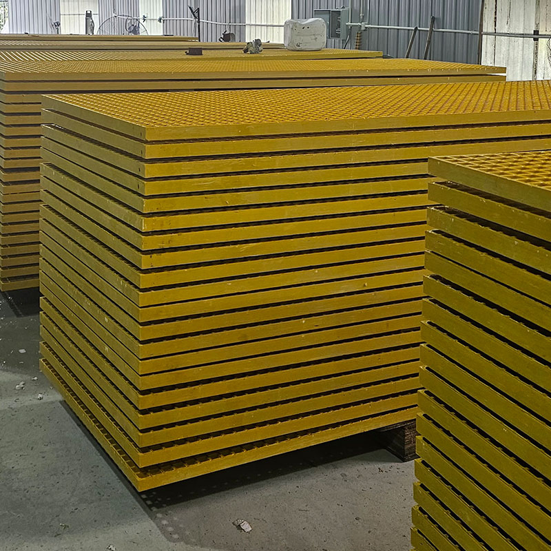 Fiberglass FRP GRP Grating Trench Cover Walkway Lid FRP Cover Molded