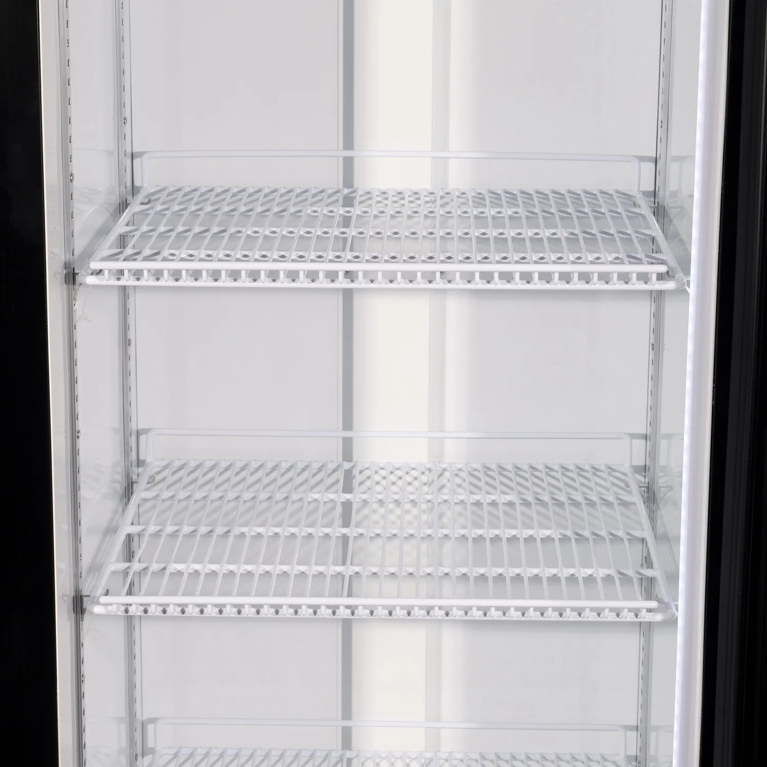 380L Swing Glass Door Energy Beverage Upright Refrigerator with Fan Assited Cooling