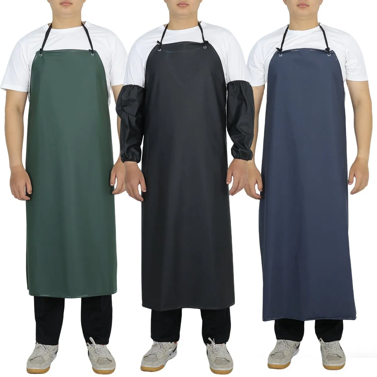 Food Processing Industry Heavy Duty PVC/TPU Chemical Resistant Apron Waterproof Rubber Apron