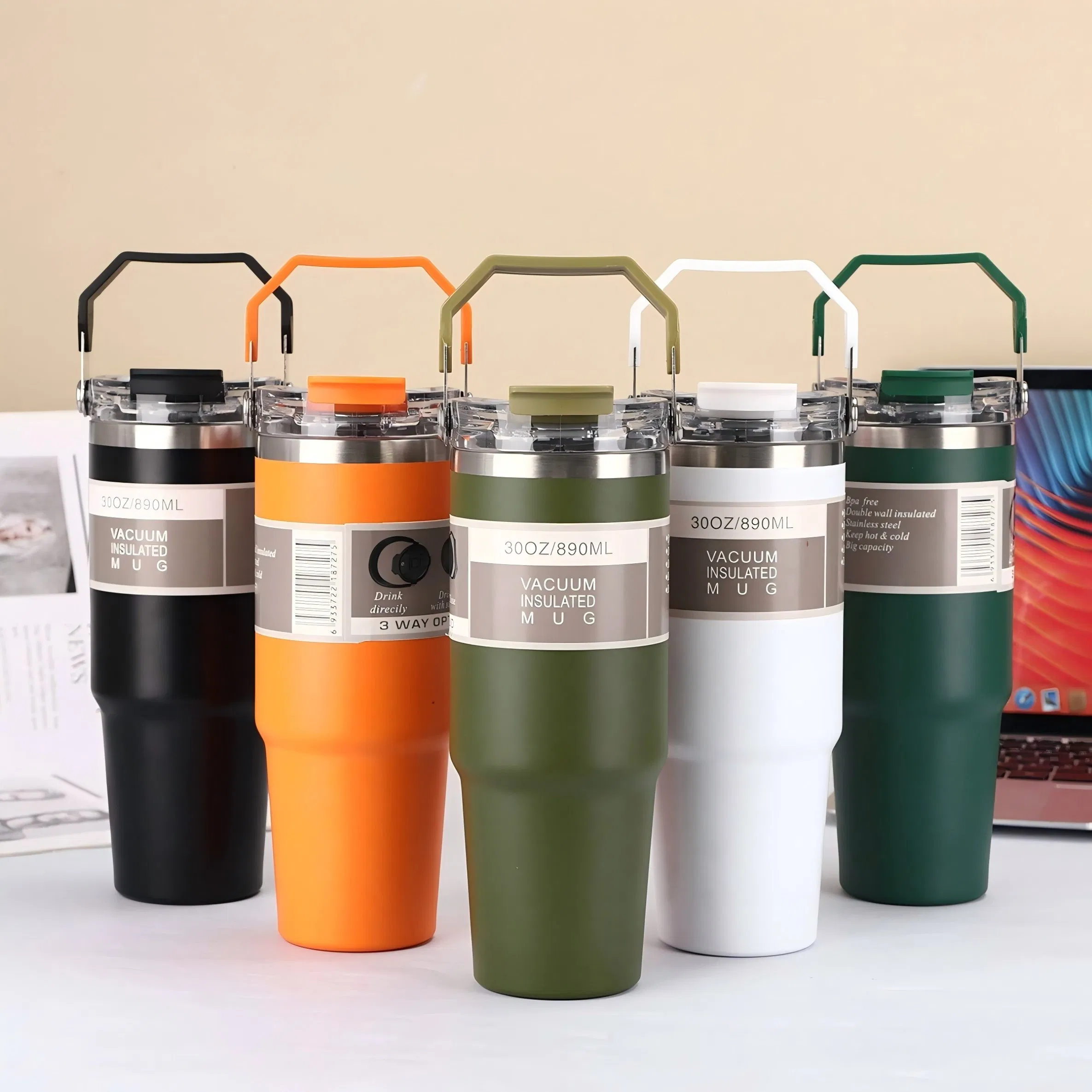 Heavy-Duty 500ml/750ml Outdoor Water Bottle - Stainless Steel