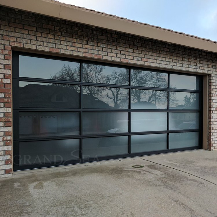 Contemporary Custom Aluminum 3 Panel 5 Panel 16X7 12X7 10 X 7 Garage Door Sale Price