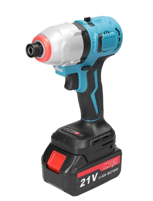 21V Cordless Power Tool Set Combo Brushless Tool Set with 2 Batteries Fast Charger for Professional DIY Use