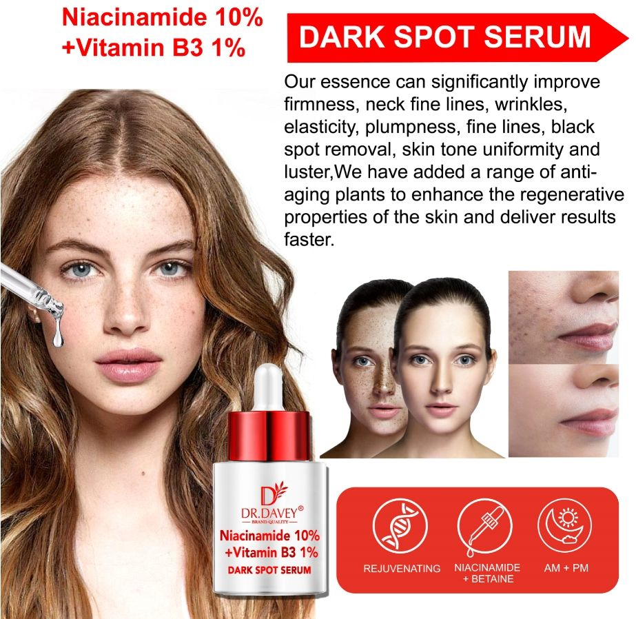 10% Niacinamide Dark Spot Serum Dr. Davey Lightening Formula