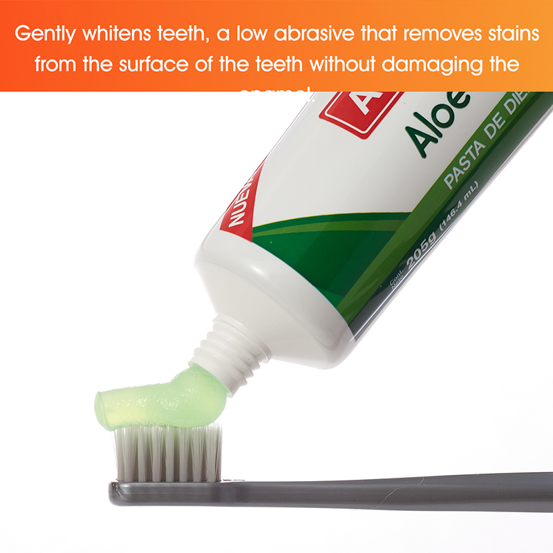 Free Sample OEM Private Label 100g /150g / 205g Teeth Whitening Fluoride Free Aloe Vera Herbal Toothpaste