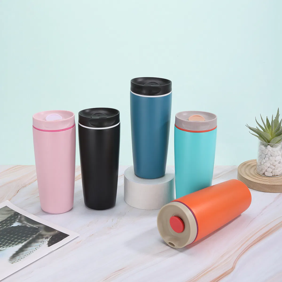 Термокружка 20 унций с вакуумной изоляцией, не протекает