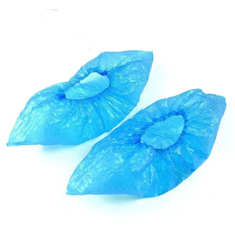 PE Shoe Cover Plastic Blue Cleanroom Medical Disposable Shoe Cover