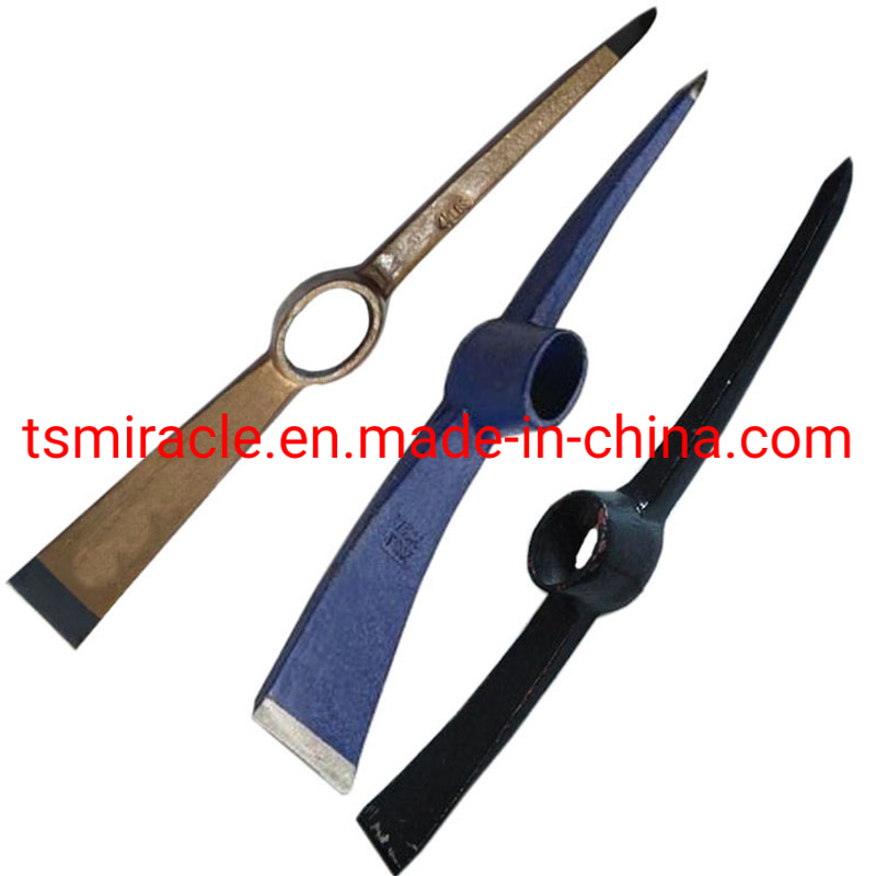 Steel Forging Pick P402 Oval Hole Hand Tool Wooden Handle Pick