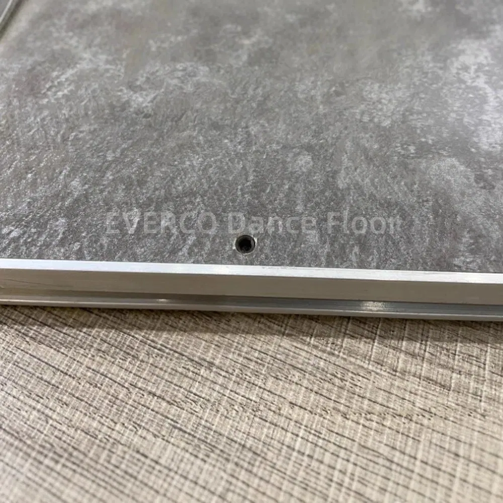 Портативный танцпол серый камень для аренды