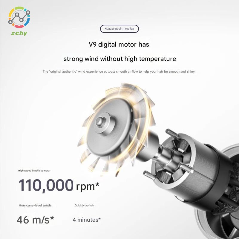 Huaqiangbei Cross-Border Hair Dryer: High-Speed Blade-Less, High Power, Hair Care, Salon & Home Friendly