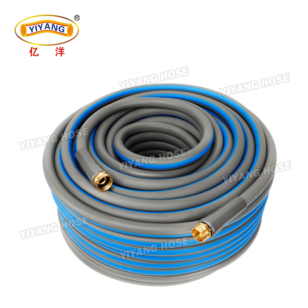 Versatile Custom PVC Water Hose with Heavy-Duty Brass Connectors