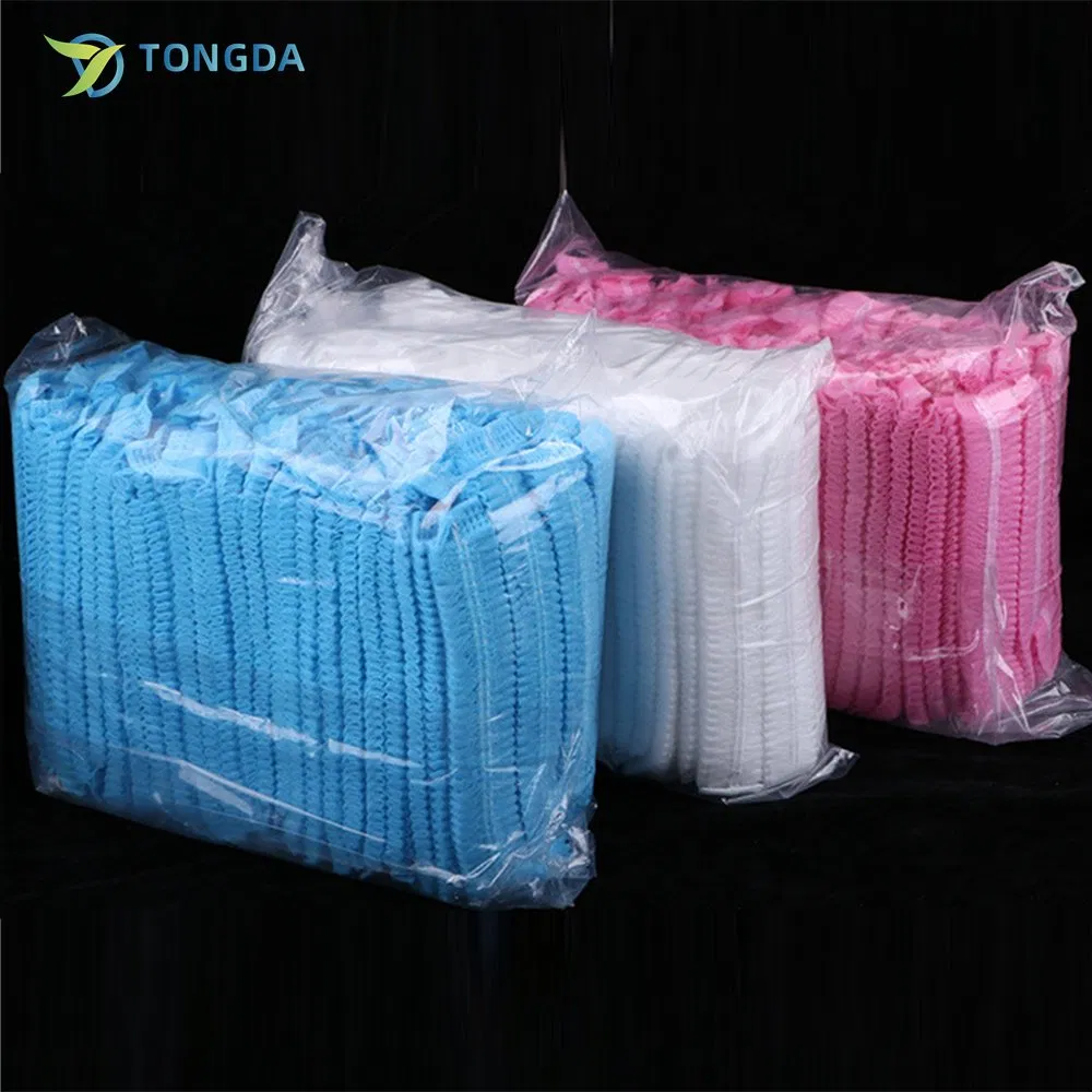 Sanitary Scrub Hats Disposable PP Hair Mob Clip Strip Caps