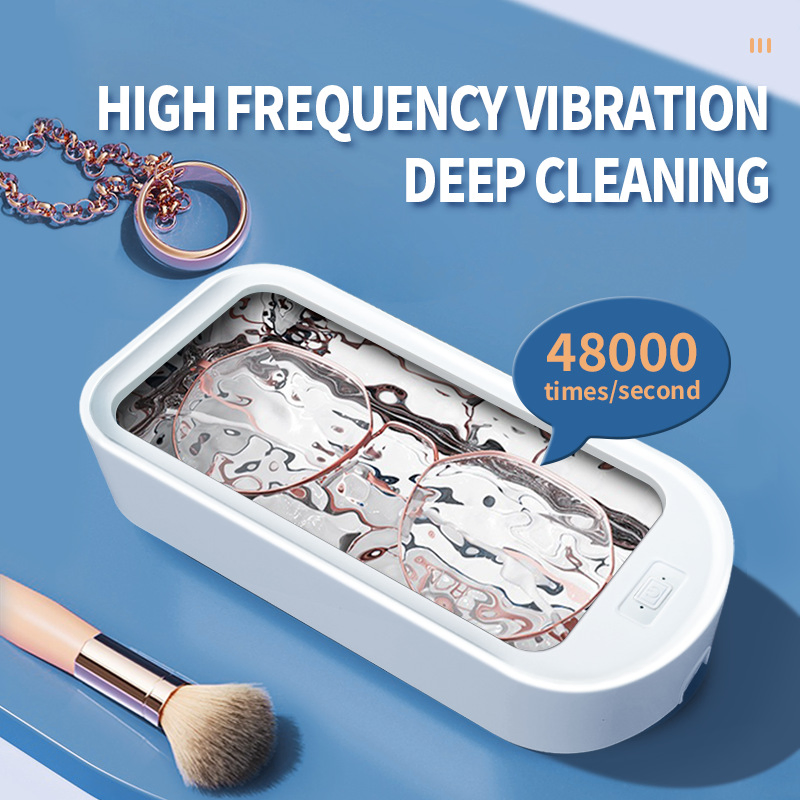 Multi Functional Denture Watch Glasses Jewelry Cleaner Mini Ultrasonic Cleaner