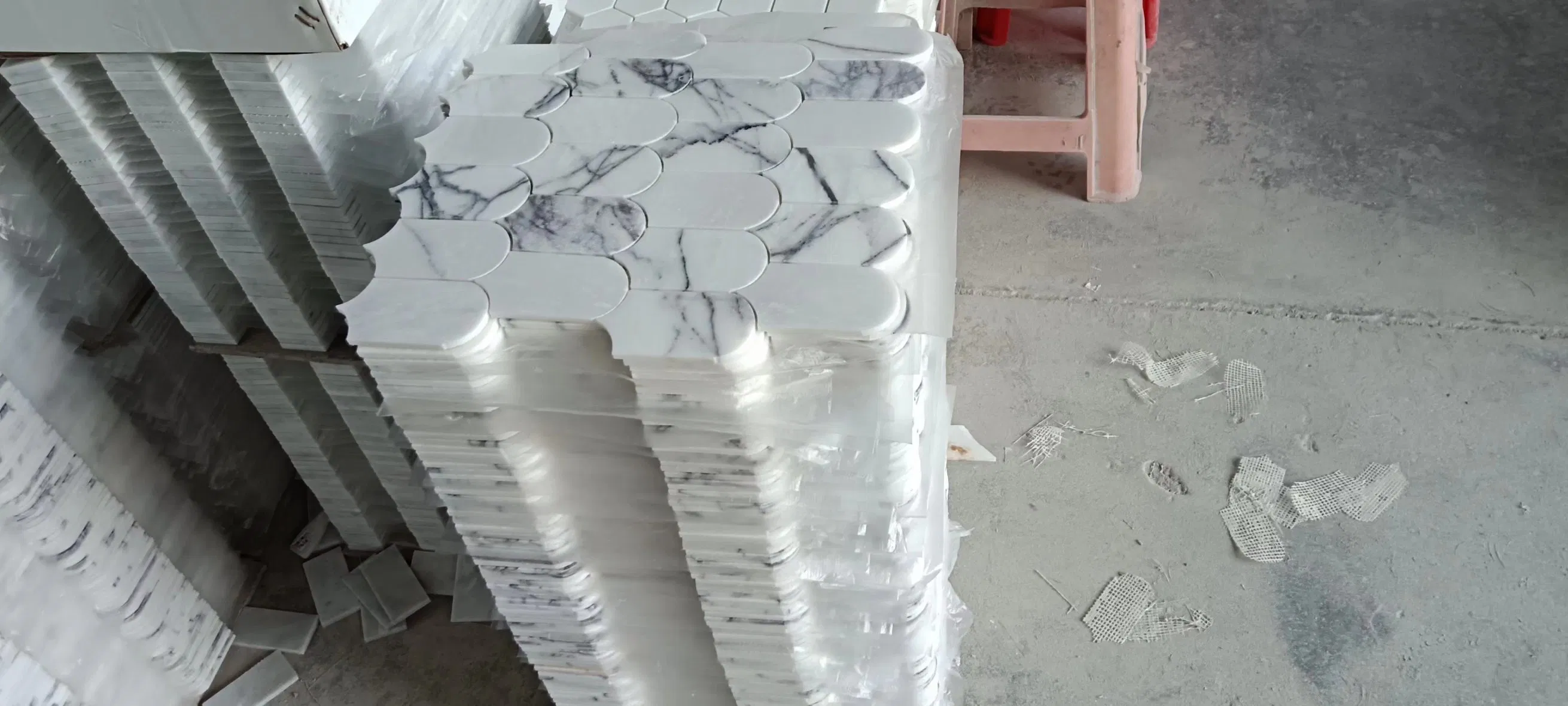 White Lilac Marble 12X12X3/8 for Kitchen Bathroom Border Wall Tile Backsplash Mosaic/Sheet