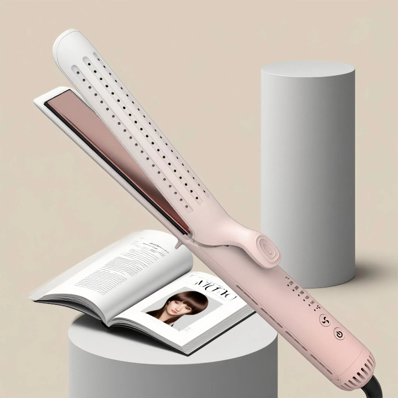 Professional Salon Effect Curly Hair Straightener Bangs Splint