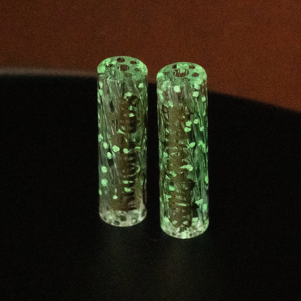 6/8/10/12mm 7/9 Holes Customzied Logo Glow in The Dark Glass Filter Tips