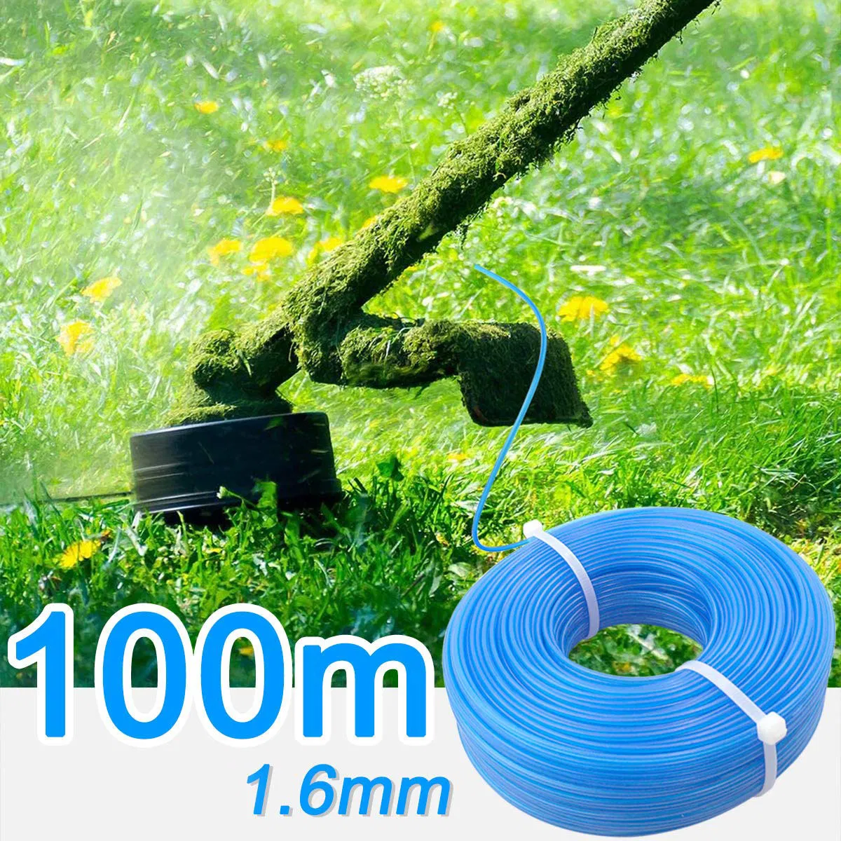 1 PCS Lron Trimmer Line. 065'' Weed Wacker Eater String 328FT String Trimmer Lines