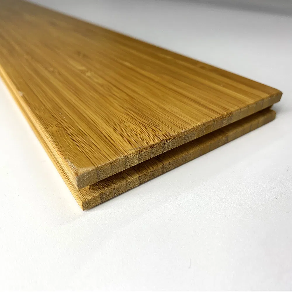 Eco-Friendly Waterproof Solid Bamboo Flooring Vertical Horizontal 15mm Carbonized Bamboo Decking