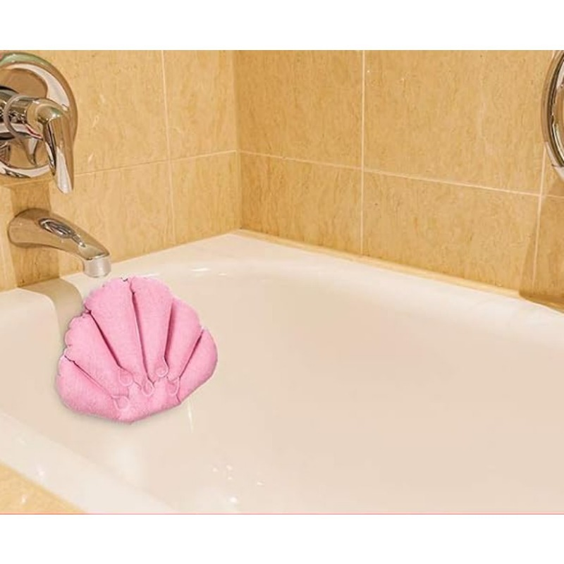 2024 High Quality Household Shell-Shaped Inflatable Bath Cushion Comfortable Soft Bathtub Pillow