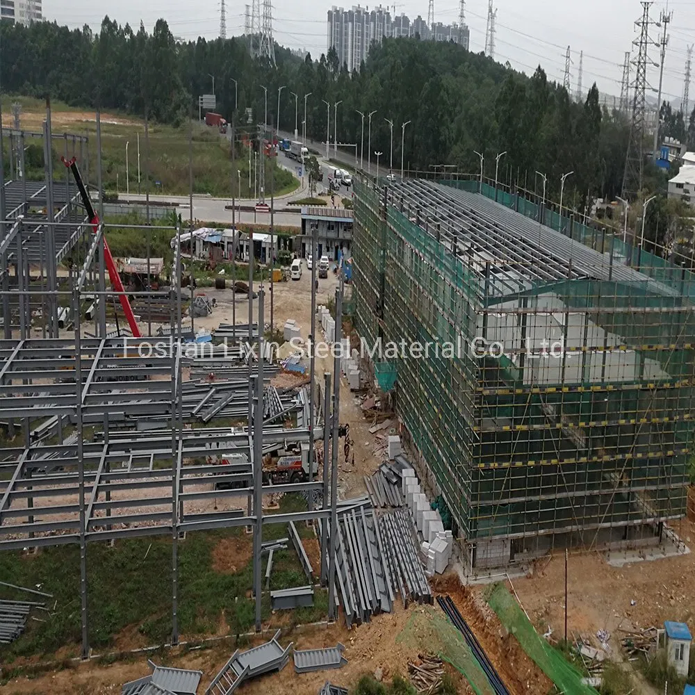 Three Floors Prefabricated Building Steel Structure Prefab House Steel Frame
