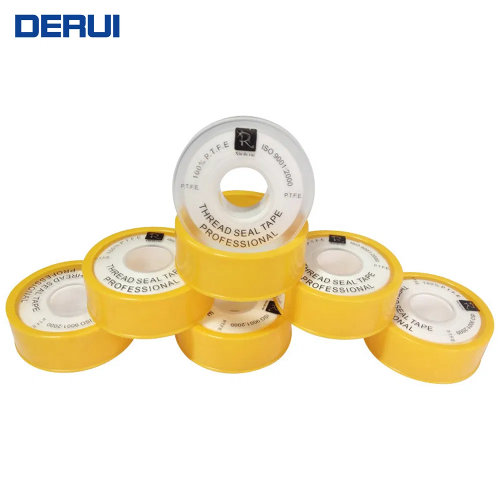 Building Sealing Material PTFE Plastic Plumbing Water Piping Thread Seal Tapes