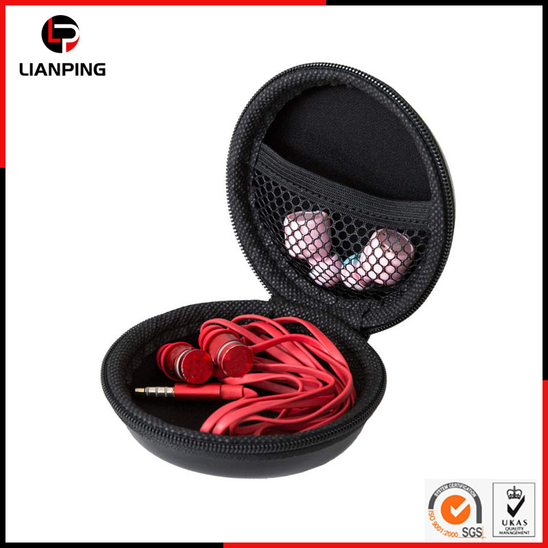 Custom Waterproof Travel Carrying Hard EVA Earphone Case with Carabiner