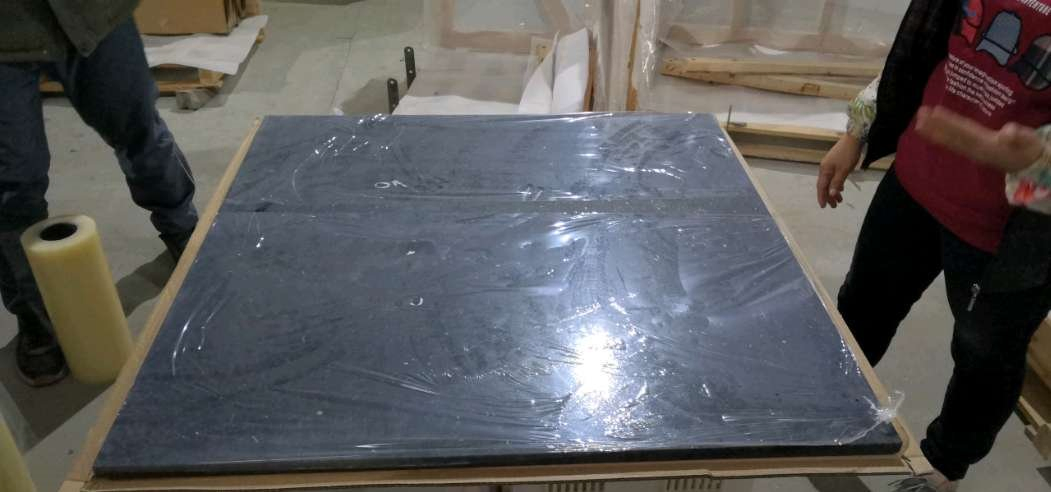 Pure Black Granite Stone Slab for Fireplace Parts Sets & Accessories Stove Teardrop Hearths Pad